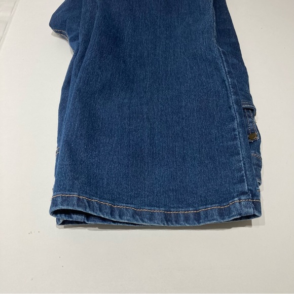 woman within Premium Straight-Leg Jean Medium Stonewash Sanded 14W - Picture 9 of 16